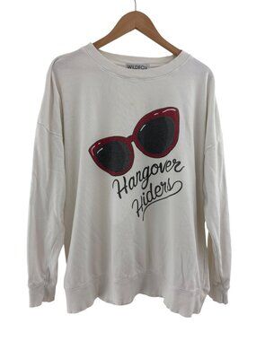 Wildfox Oversized Hangover Hiders Roadtrip Sweatshirt Sunglasses Size S Baggy